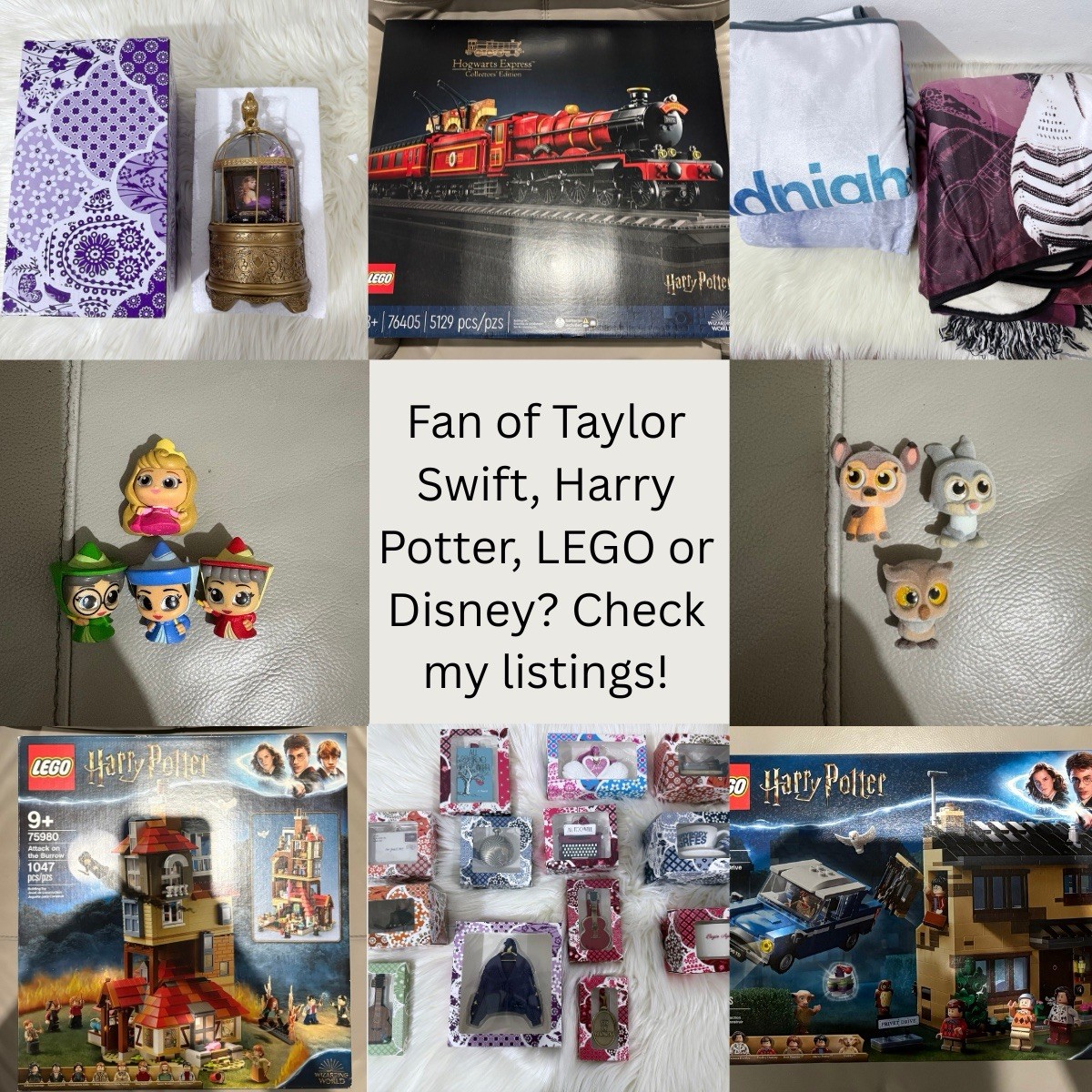 READ DESCRIPTION | Taylor Swift Merchandise, Harry Potter LEGO, Disney & HStyles