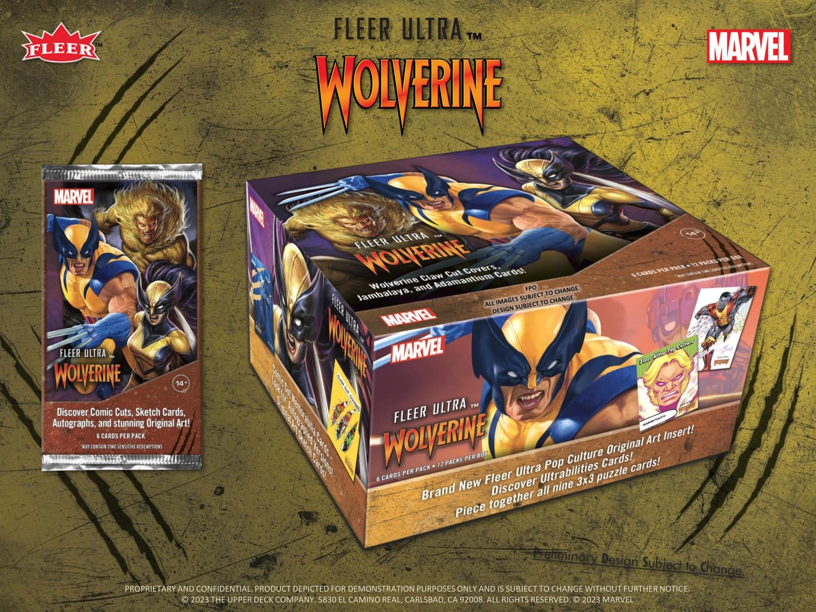 2024 Upper Deck Marvel Fleer Ultra Wolverine Blaster Box