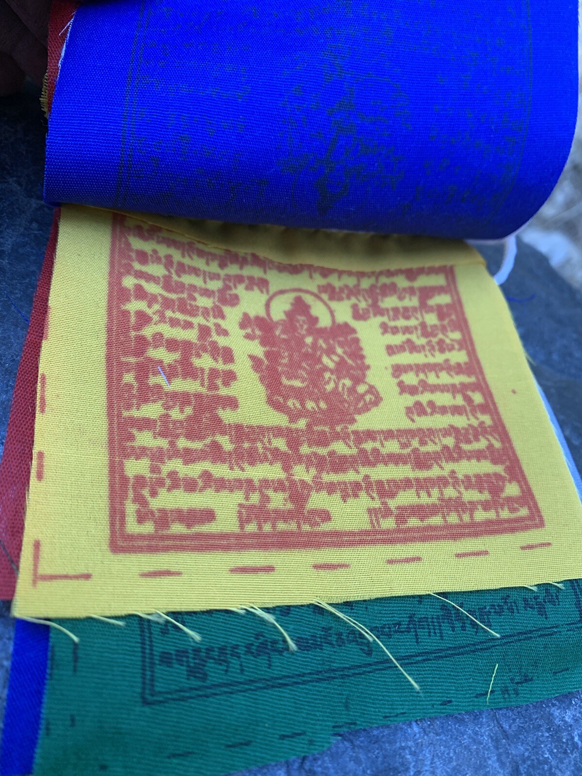 Tibetan Buddhist Prayer Flags Handmade in Nepal Mini Prayer Flags plus 1 FREE