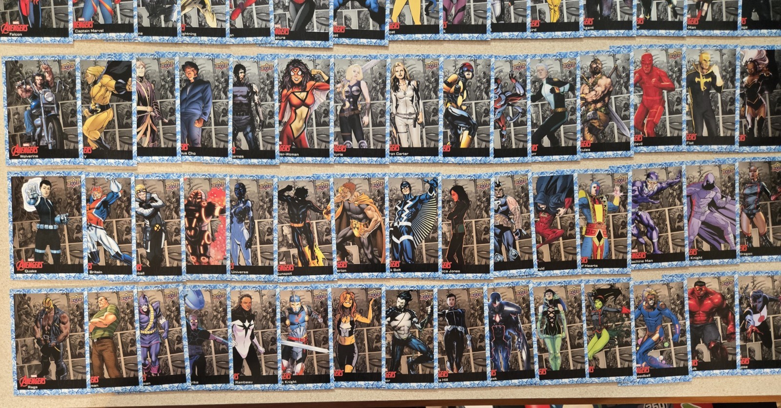 Upper Deck 2024 Marvel Avengers – Base Set + Battle Time (100 Cards Total)