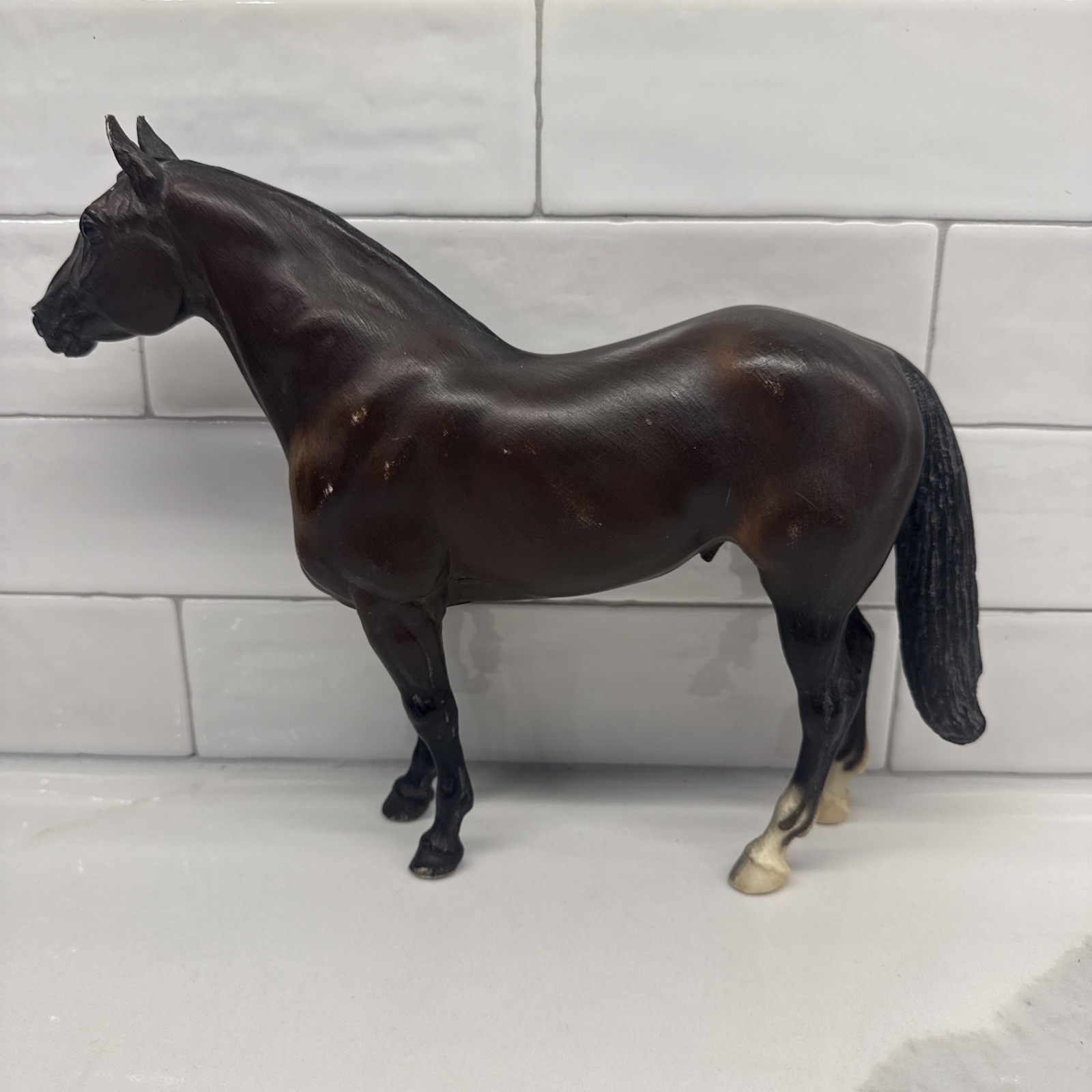 Breyer Vintage Classic Horse Adios Matte Dark Bay Famous Standardbred #50 Good