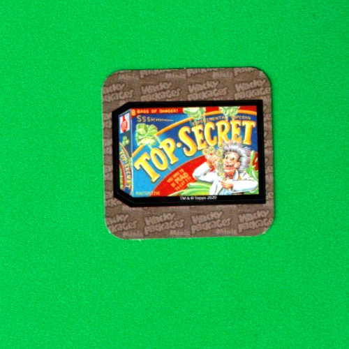 2021 Wacky Packages 2nd Series „TOP SECRET“ MINIS 3D“ MINI Sticker