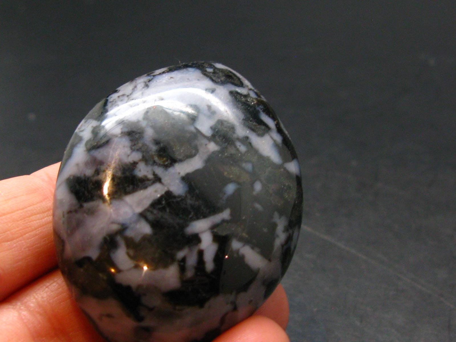 Gabbro Mystic Merlinite Tumbled Piece From Indian Ocean – 1.9″