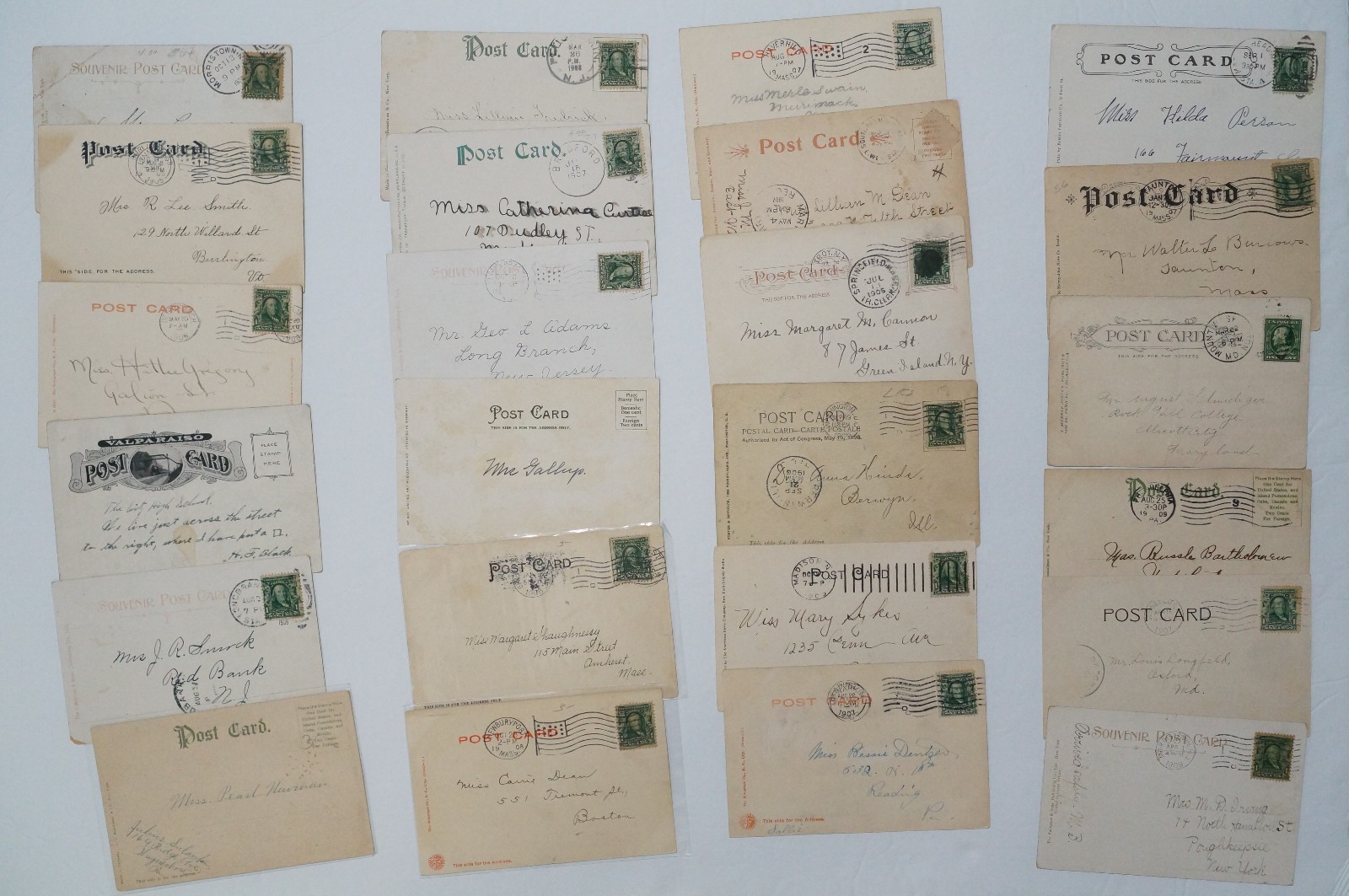 Postcard LOT 95 UNDIVIDED BACK Antique Old Post Cards United States Vintage Huge