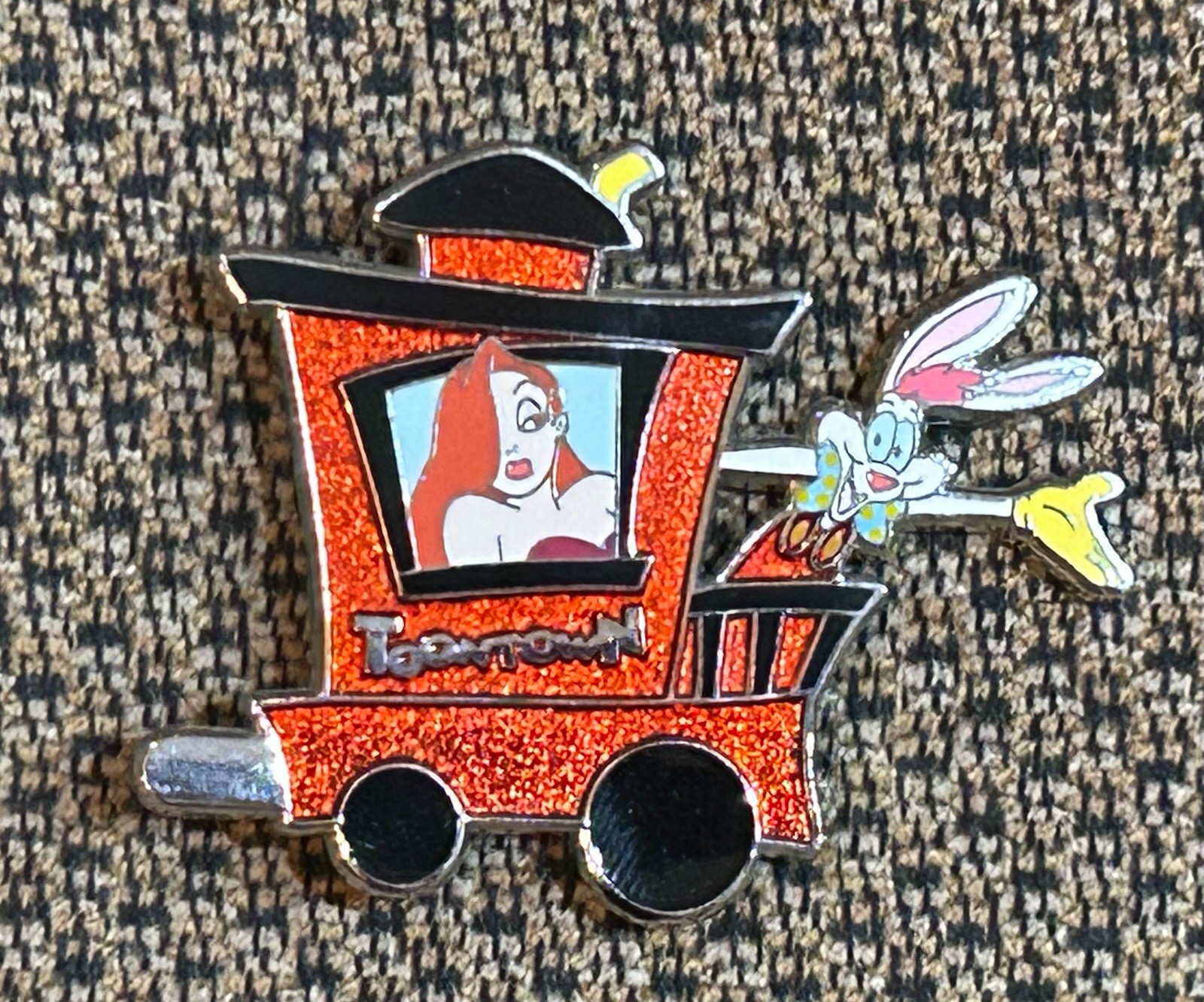 Disney DLR Disneyland Train Mystery Set Jessica Roger Rabbit ToonTown Pin Chaser