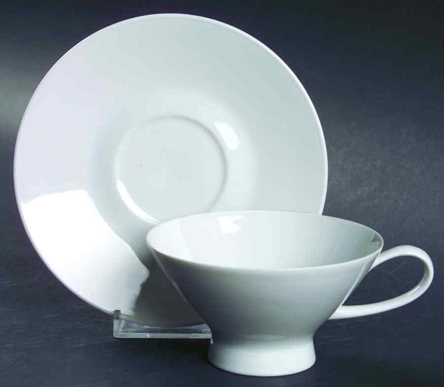 Rosenthal – Continental Classic Modern White Cup & Saucer 5967040