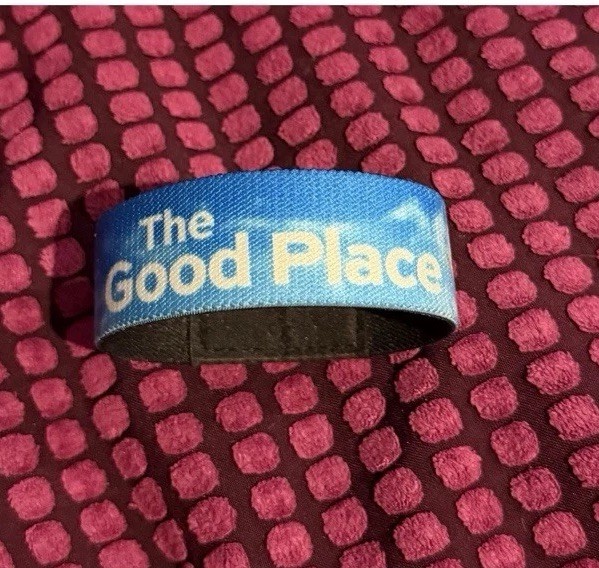 SUPER RARE ZOX The Good Place strap NBC Comic Con 2018 event Wristband Low #0625