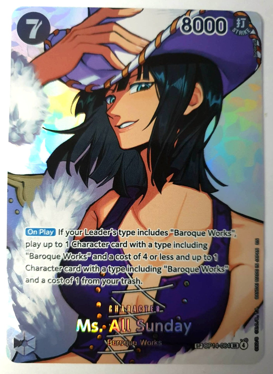 Ms. All Sunday – Super Rare – One Piece: The Time of Battle – OP14-084 NM