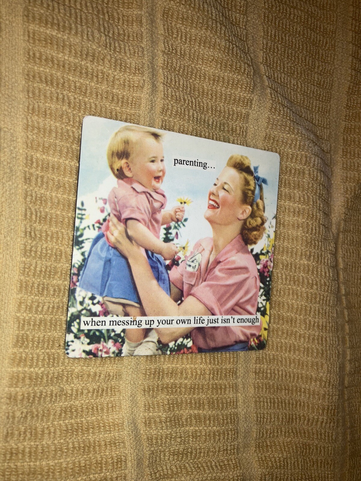 Anne Taintor Square Refrigerator Magnet – Parenting Funny Humor Souvenir Gift