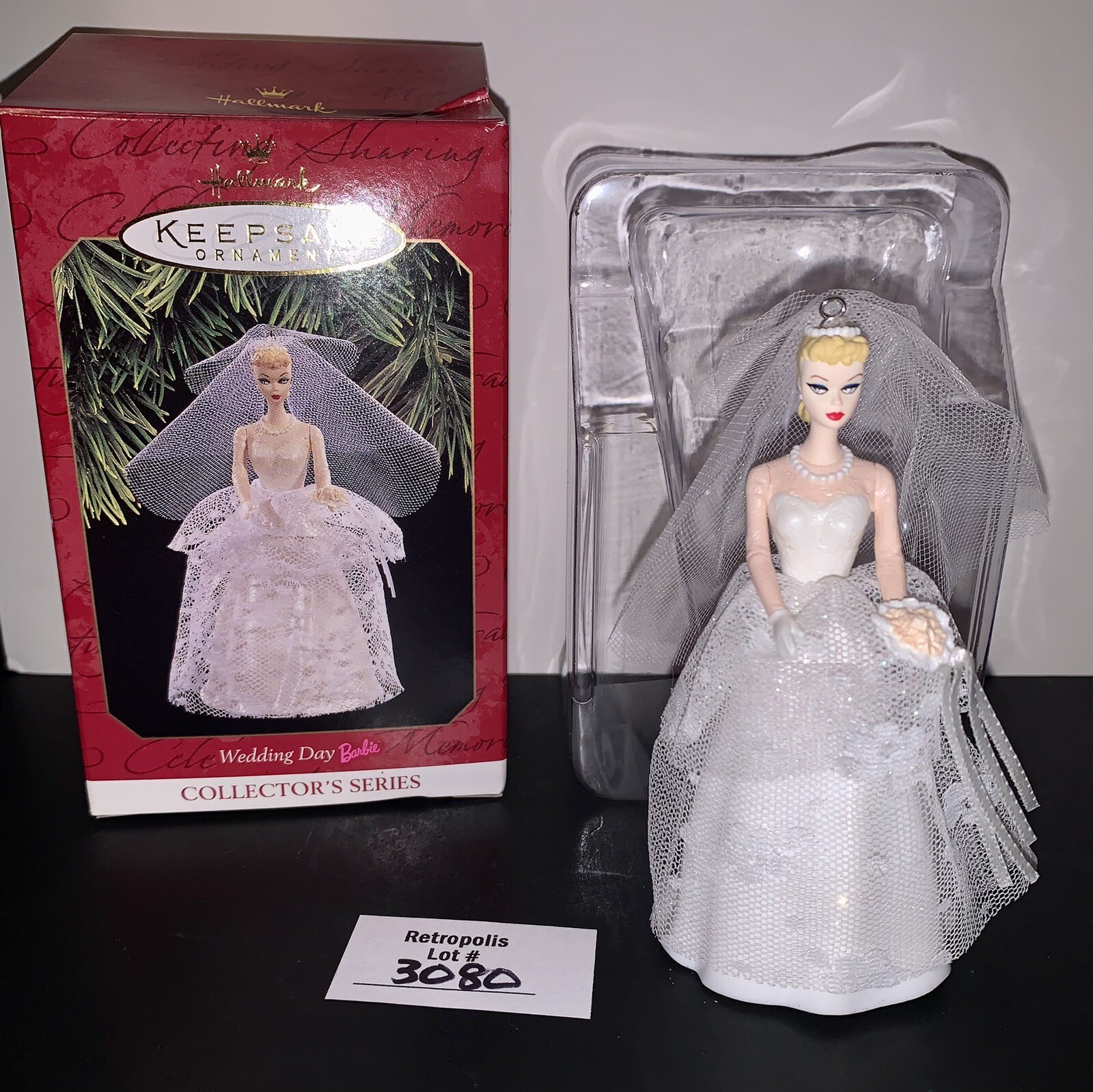 Hallmark Christmas Tree Ornament Wedding Day Barbie 1997 Number 4