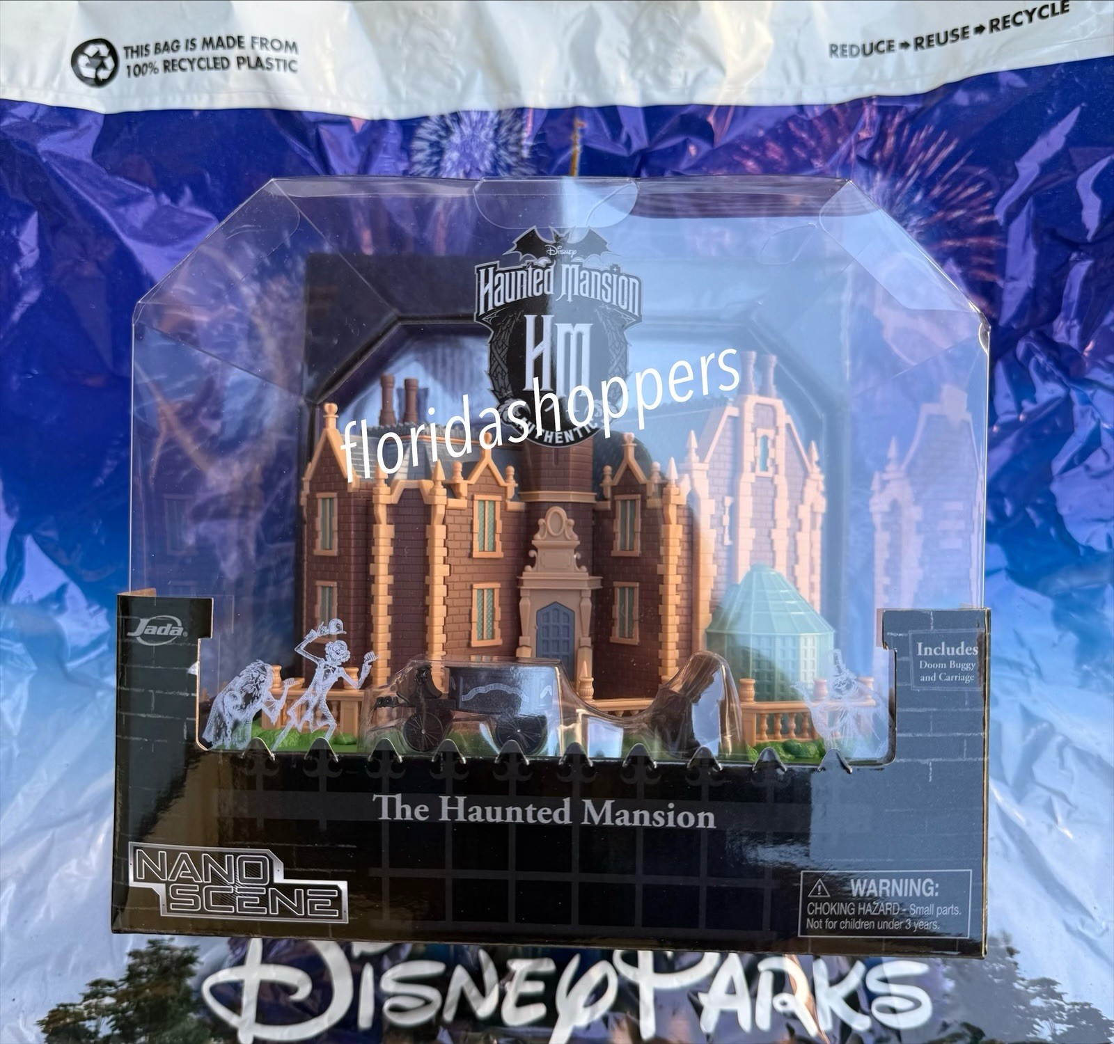 Disney Parks 2026 The Haunted Mansion Nano Scene Replica With Doom Buggy New