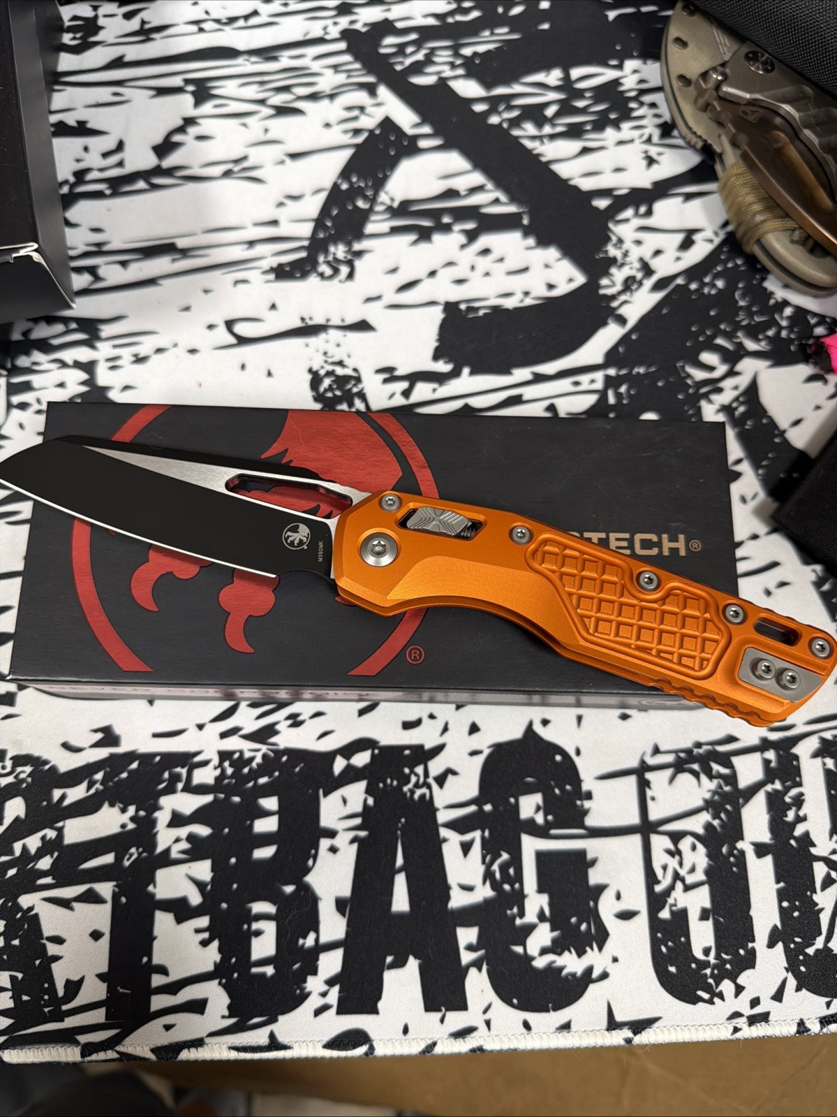 Microtech MSI RAM-LOK Frag Orange Aluminum Handle Standard 210-1FROR