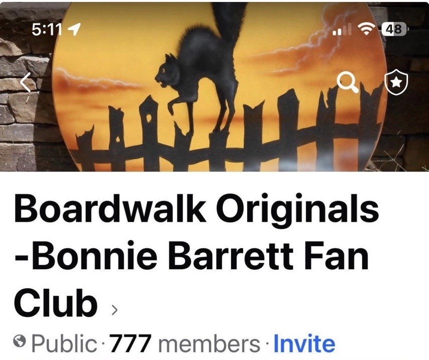 Bonnie Barrett Boardwalk Originals Hand Signed Halloween Tree Ornaments! 10 Set!