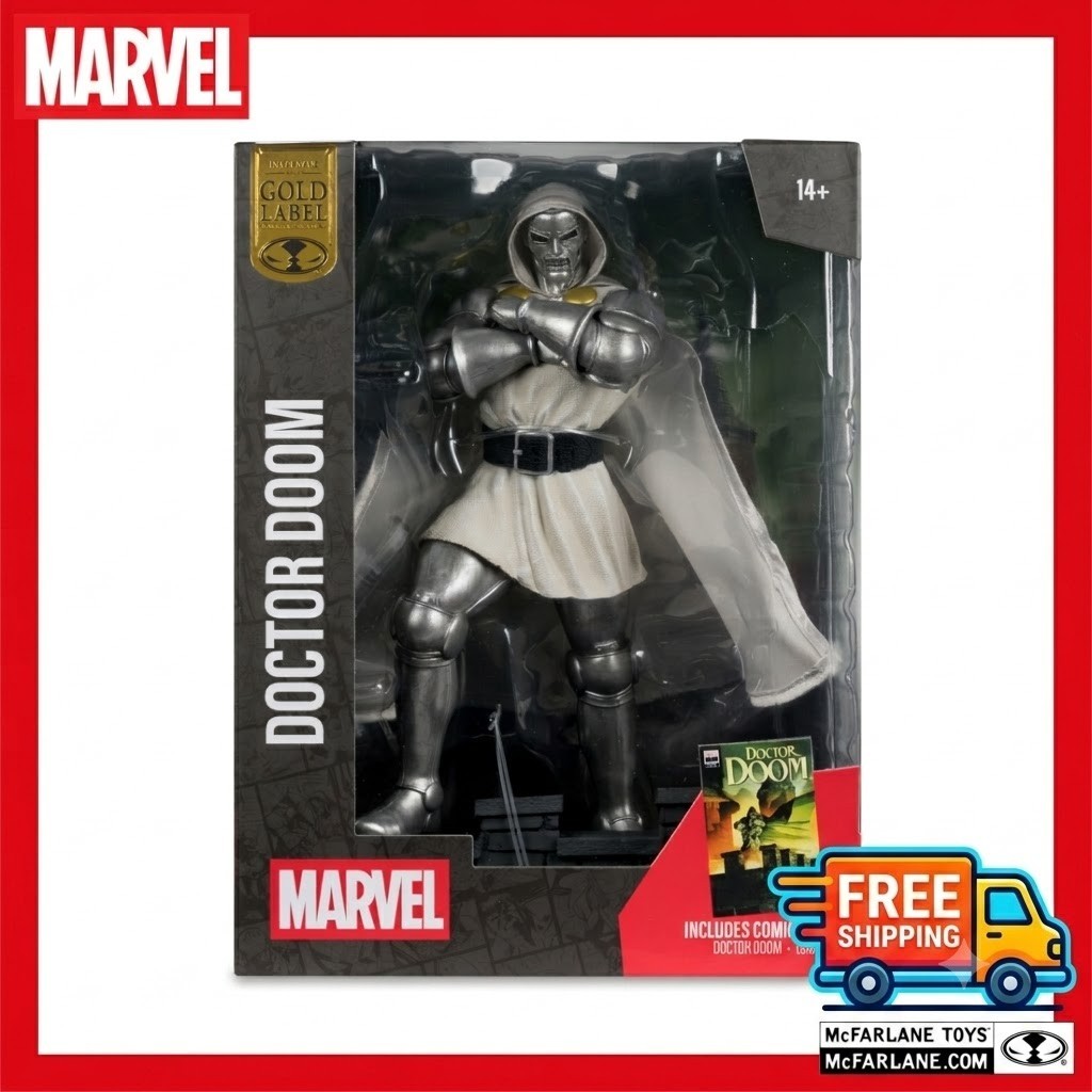 Marvel Doctor Doom Gold Label Future Foundation White 1:6 Figure McFarlane NEW