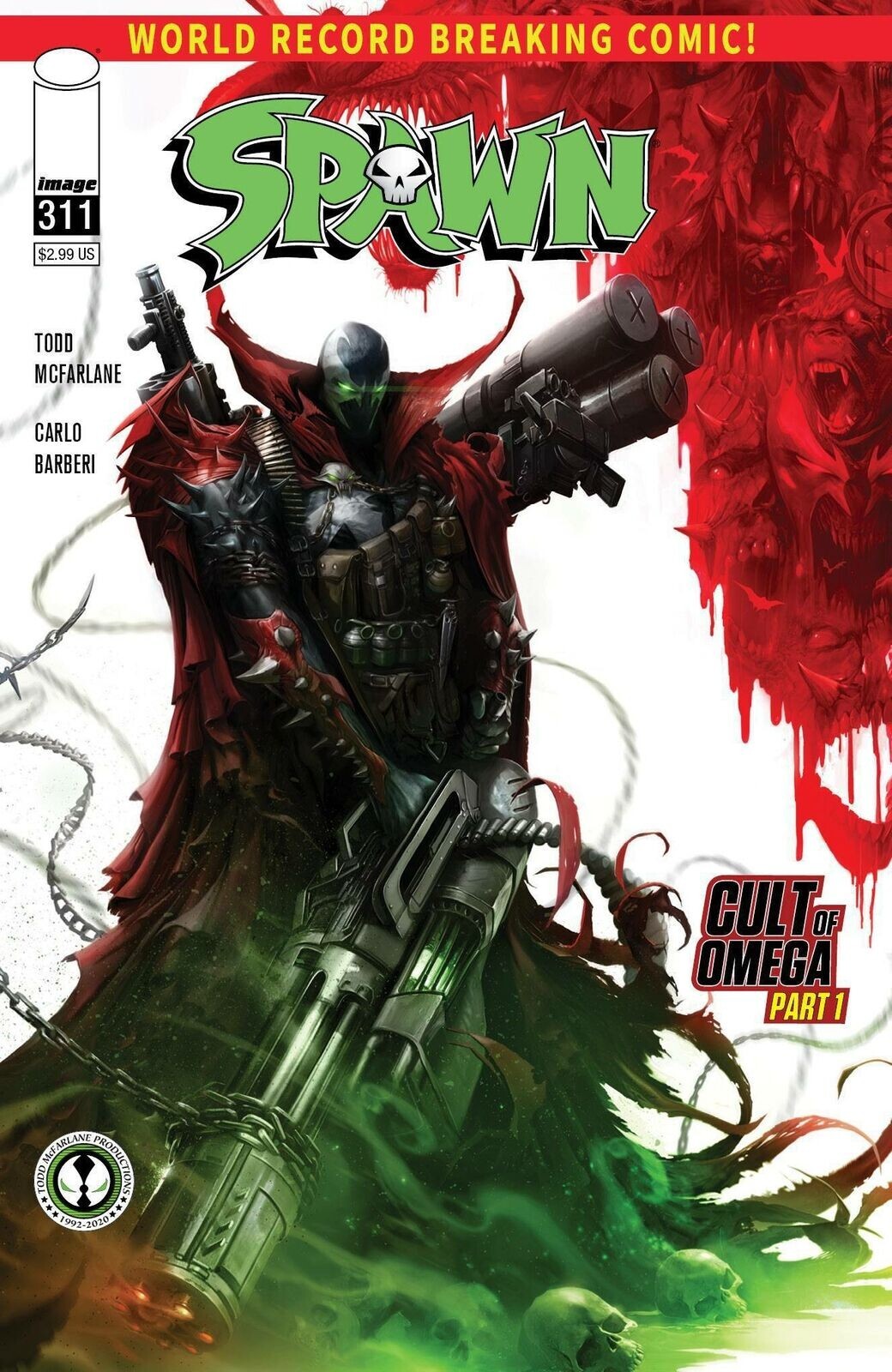 SPAWN #311 NEAR MINT 2020 FRANCESCO MATTINA COVER IMAGE COMICS b-70