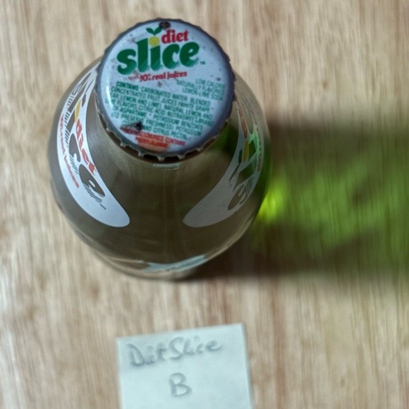 Vintage Diet Slice Green 16oz Soda Bottle Money Back Bottle SEALED (B)