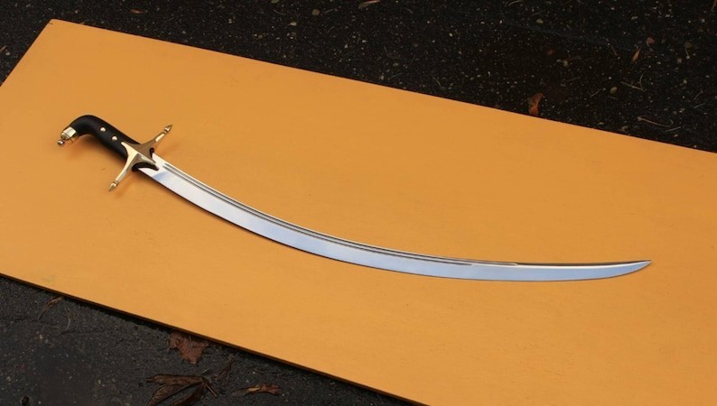 Turkish Curved Blade Sword Handmade High Carbon Steel 1095 Blade 34“