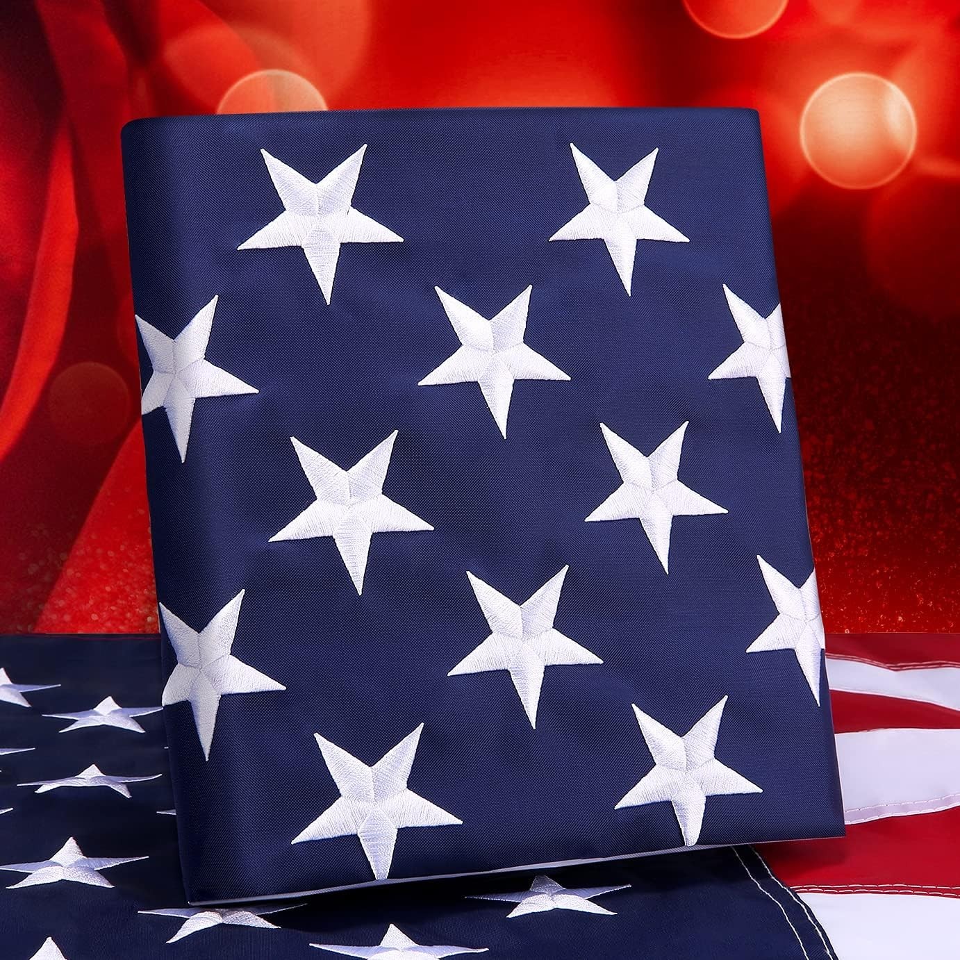 American Flag 3×5 Heavy Duty Outdoor Embroidered Star Sewn Stripe Brass Grommet