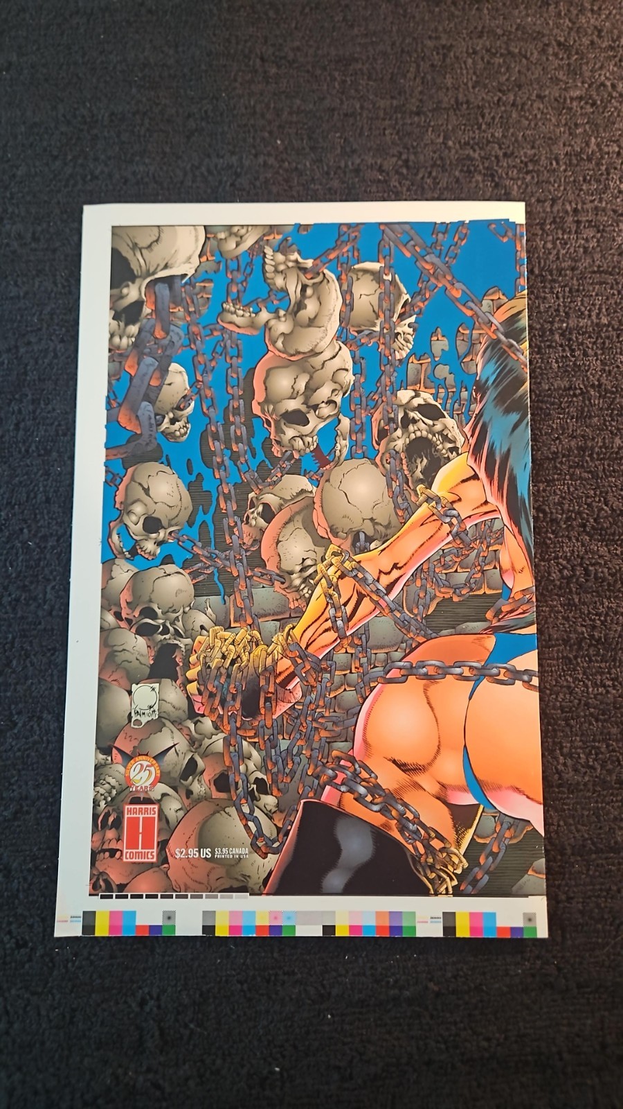1996 HARRIS COMICS VAMPIRELLA ORIGINAL PRODUCTION COVER LOT RARE HTF FOIL SEXY
