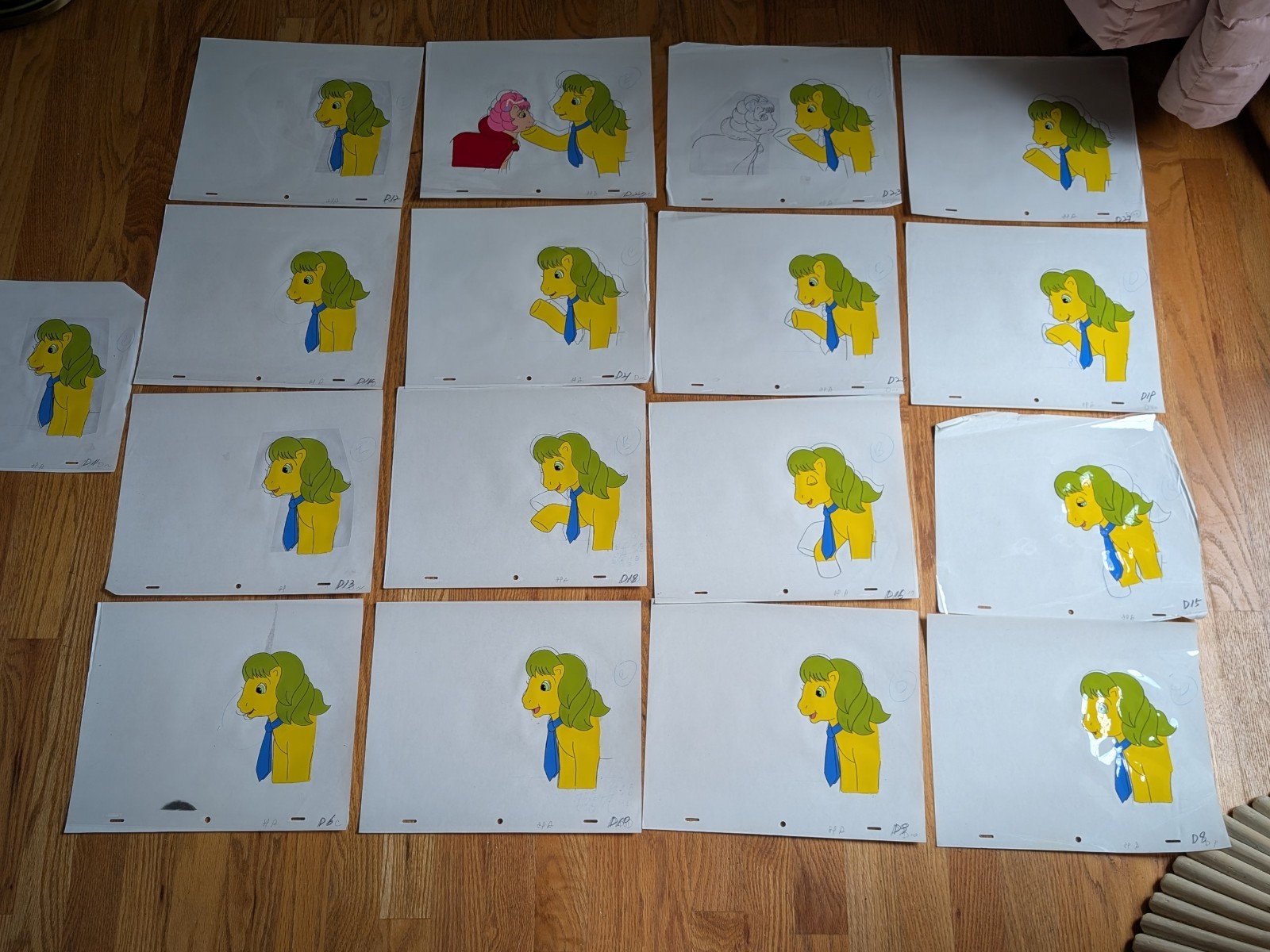 Huge 80’s Lot Of 17 My Little Pony Original Production Painted Animation Cel Art