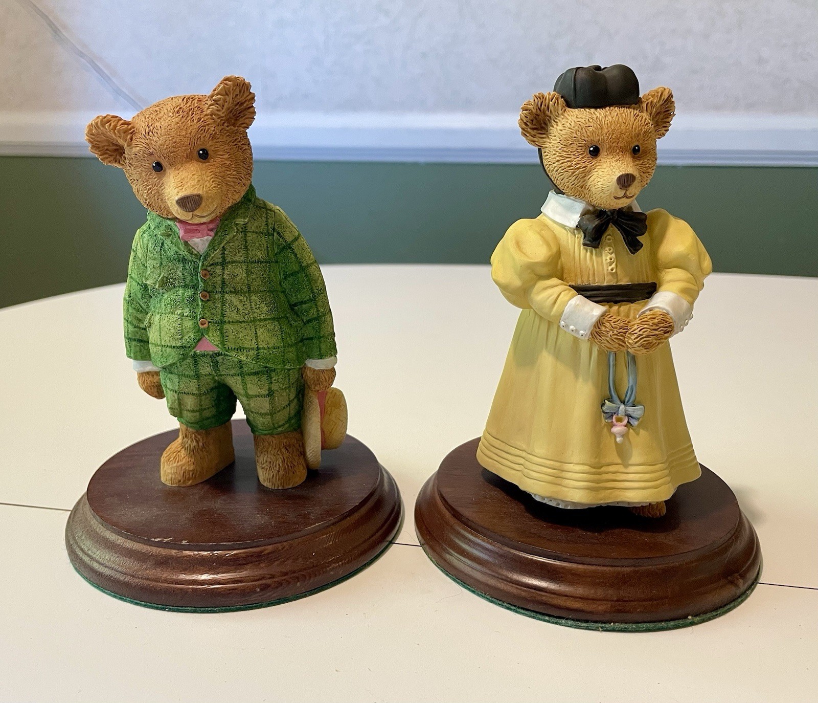VTG 1994 Department 56 Upstairs Downstairs Bears: Nanny Maybold & Mr. Frederic
