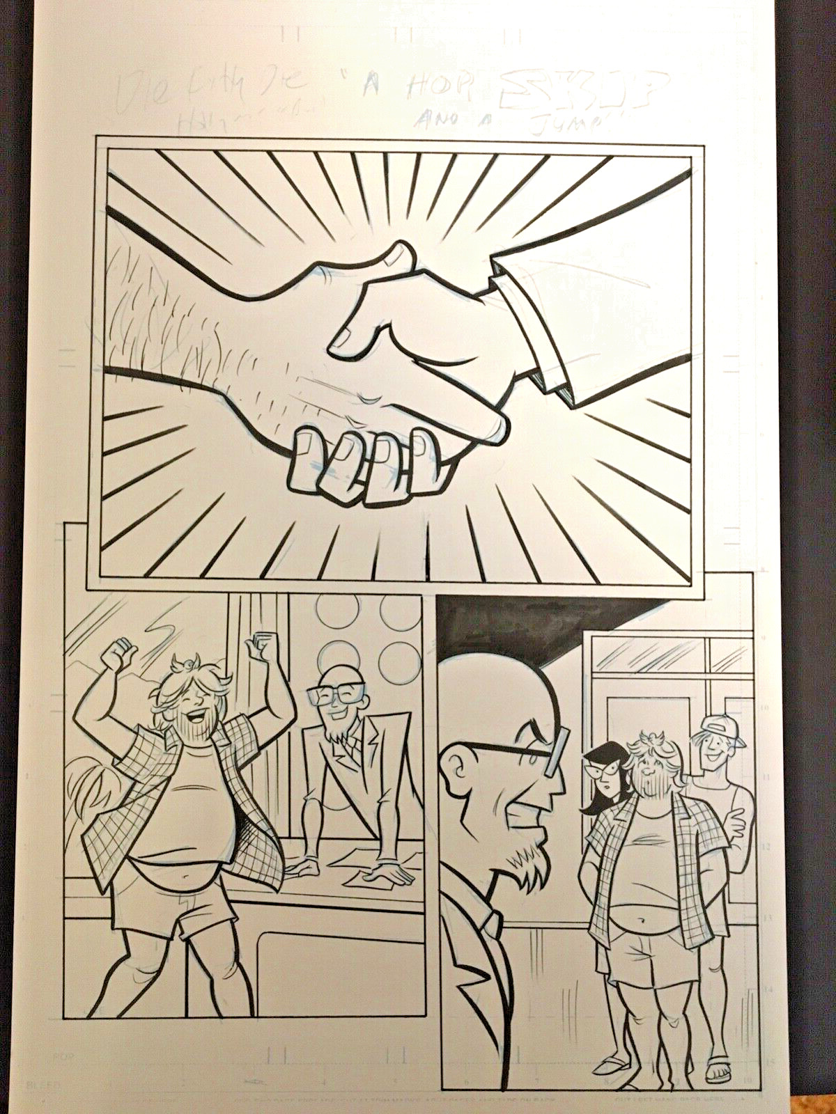 DIE KITTY DIE original art! Dan Parent pencils! Signed by Inker Rich Koslowski!
