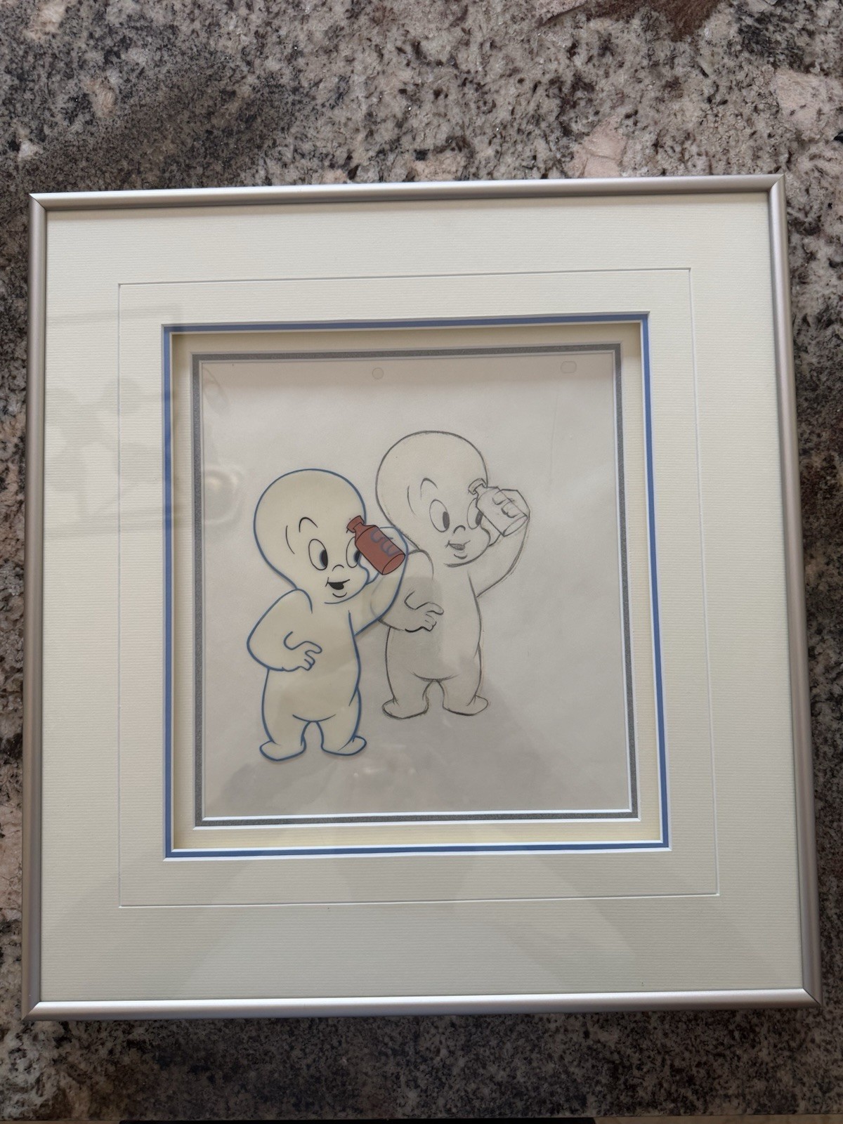 Casper the Friendly Ghost Framed Animation Cel, 1950s Famous Studios