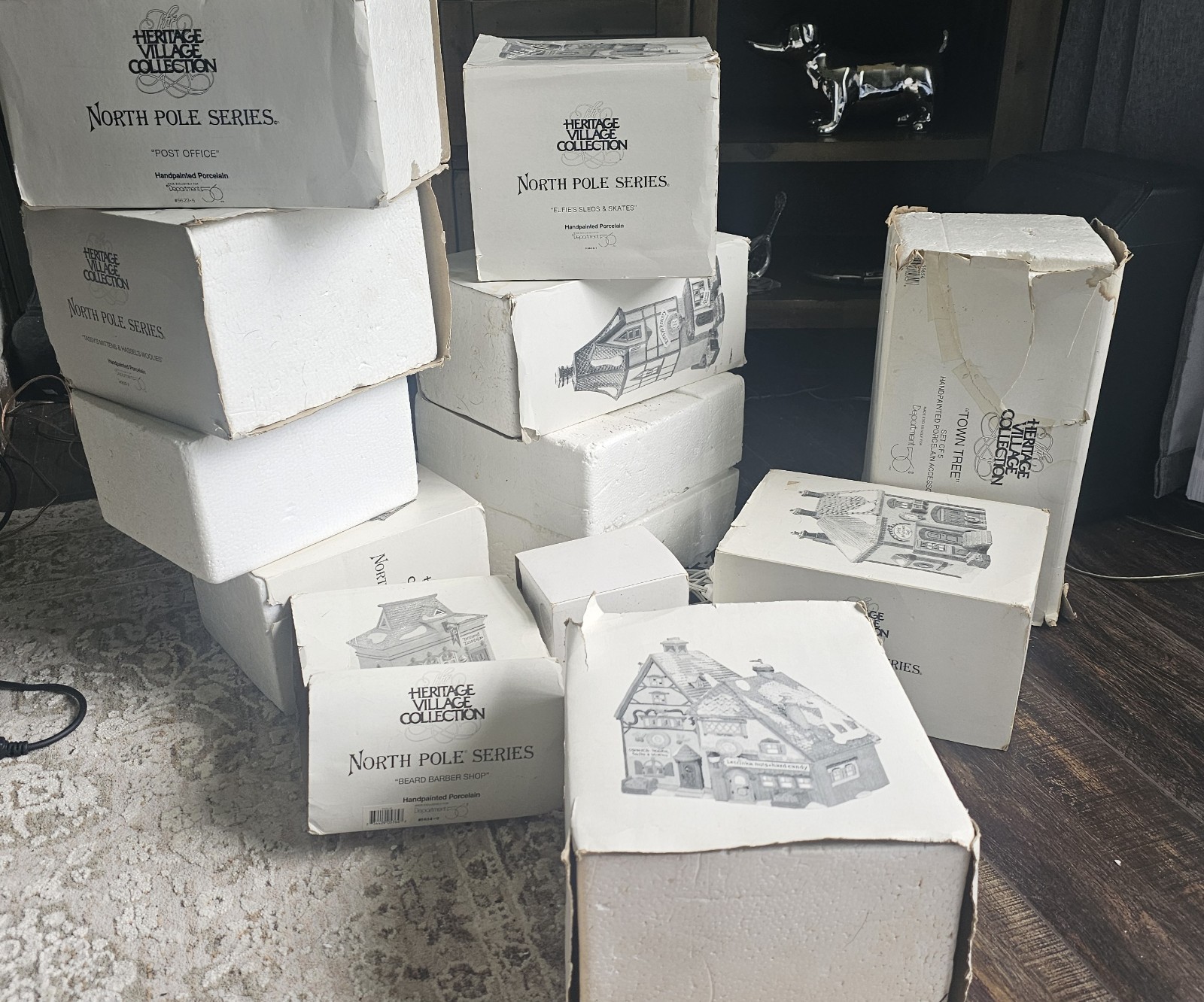 Dept. 56 North Pole Series Lot of 12. Most In Original Boxes
