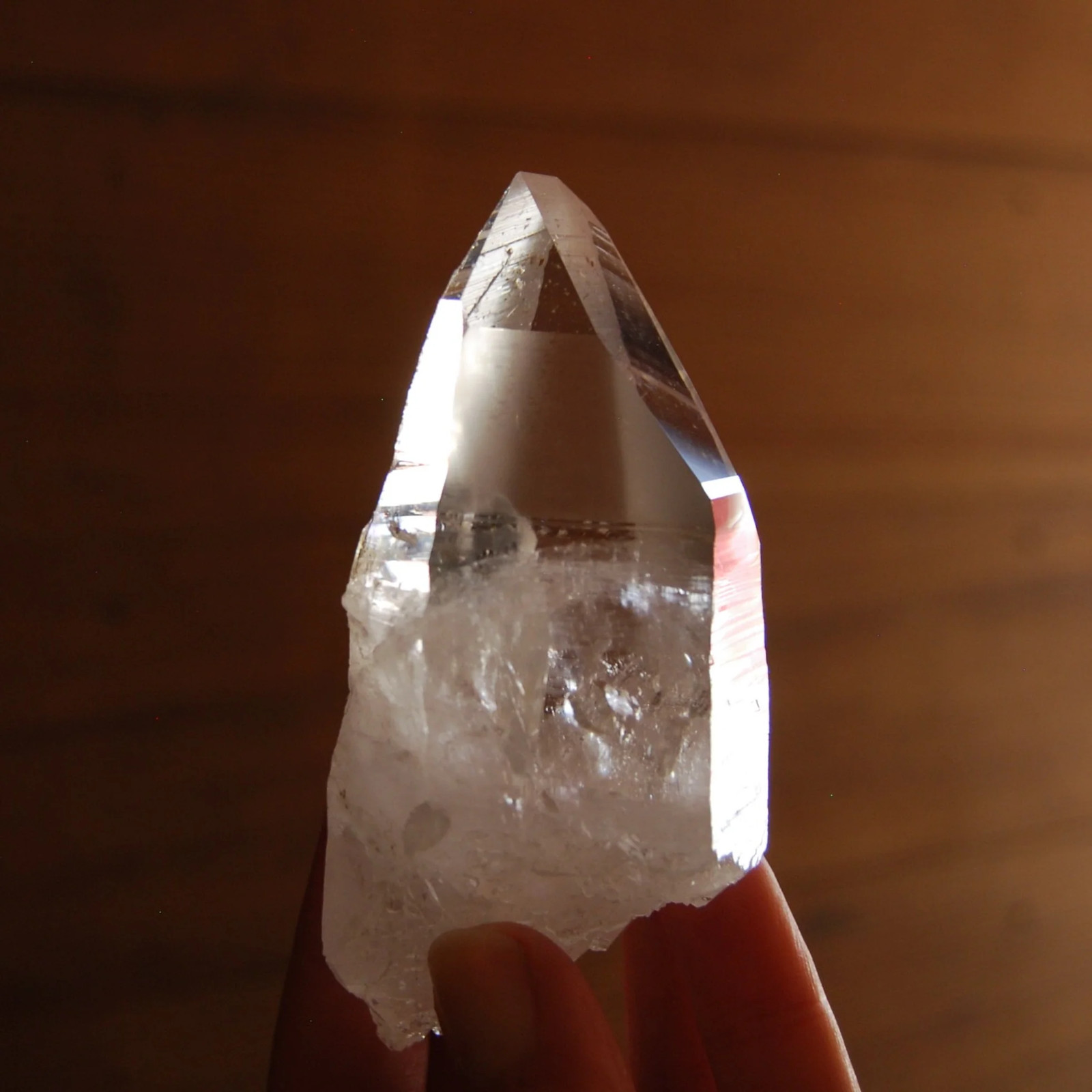 4.25in 227g Colombian Lemurian Seed Crystal Laser Receiver, Self Healed Optical