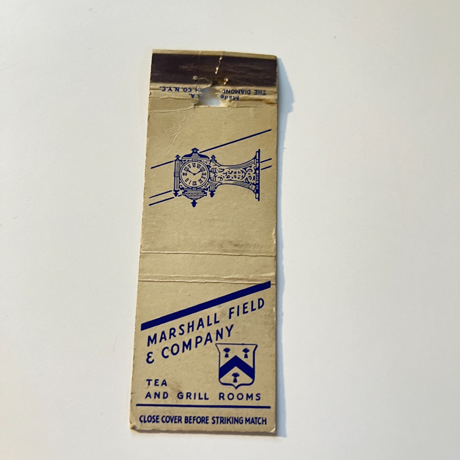 Marshall Field & Company Tea & Grill Rooms Vintage Matchbook Cover 4MB111-4