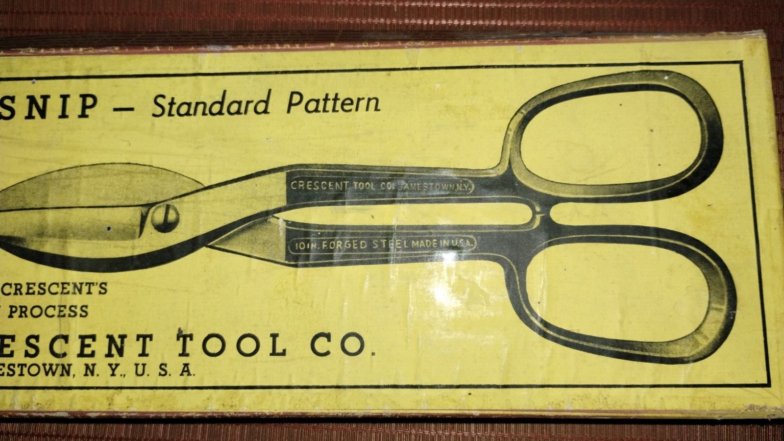 CRESCENT 12“ TIN SNIPS S412 USA HEAVY DUTY 3” CUT IN ORIGINAL BOX!