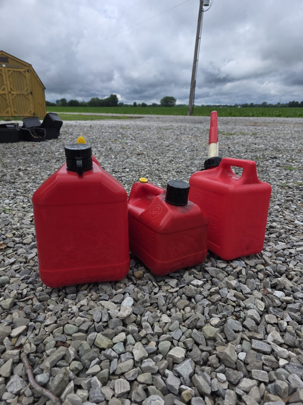 Vintage Pre-Ban Blitz Gas Cans Lot Vented Old Style Midwest Can 3 Pack