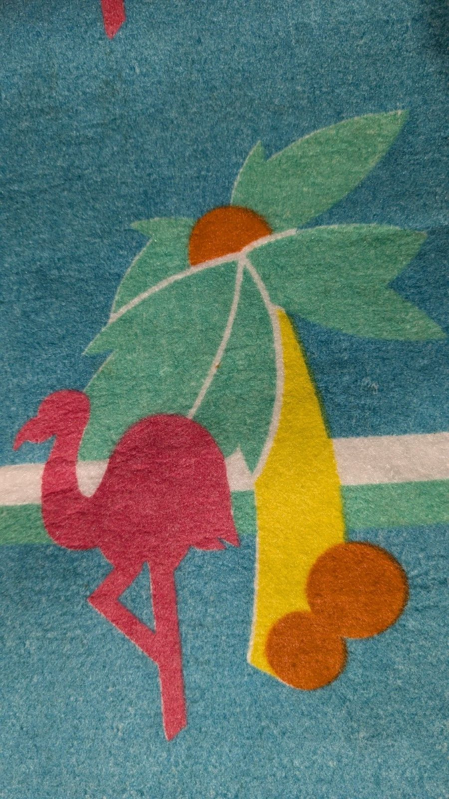 Vintage BEACH THROW BLANKET KEY WEST 60“ x 90“ 100% Polyester NIP Made in USA