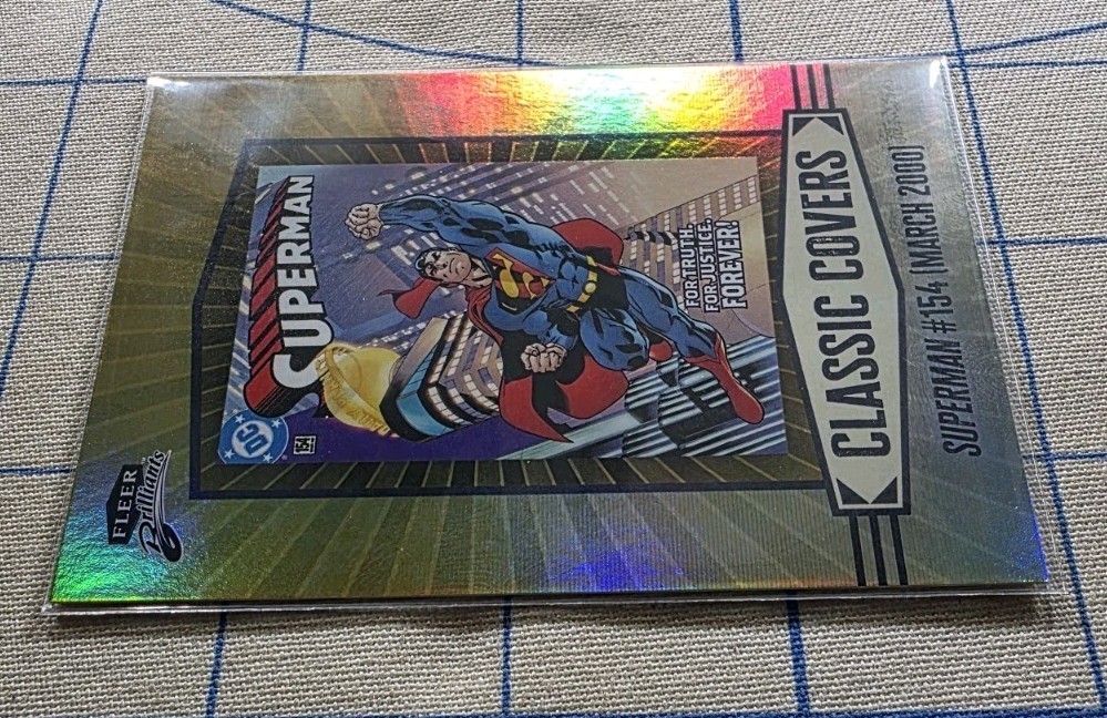 Fleer Brilliants – Superman #154 CC-13 – Classic Covers – DC Comics Card