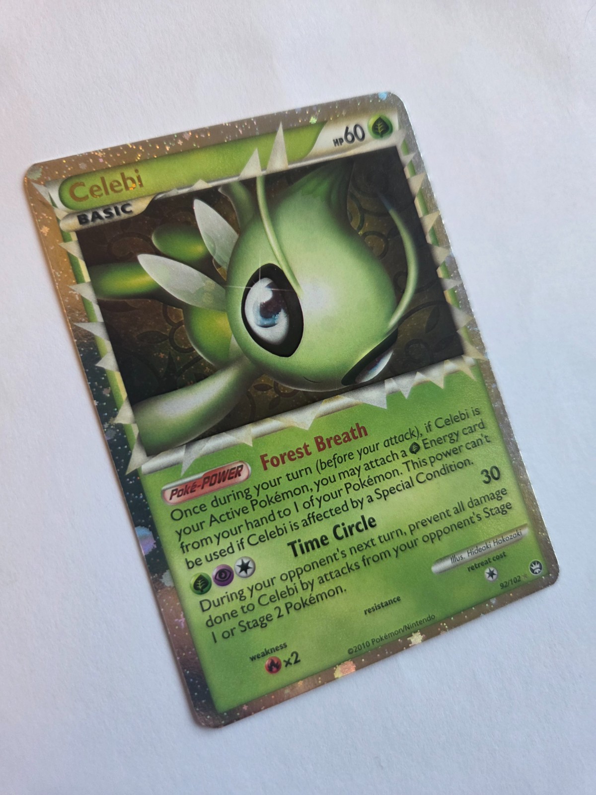 Pokémon TCG Celebi Prime Triumphant Holo Card 92/102 NM