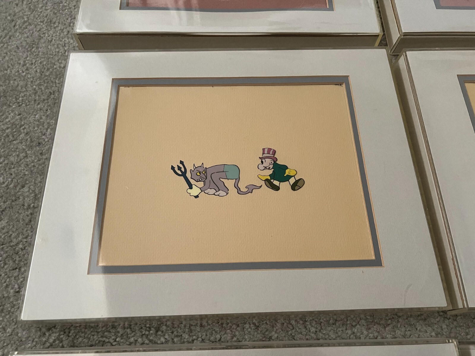 Lot of 8 Vintage Production Mutt and Jeff Animation Cels – Extremely Rare