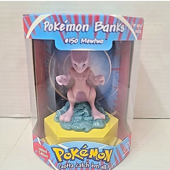 Applause Pokémon Mewtwo #150 Limited Edition Multicolor Coin Bank in Box