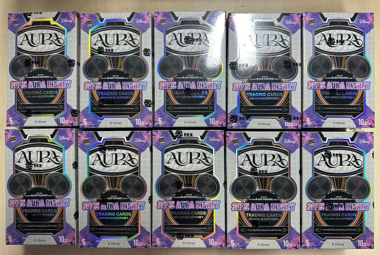 IN STOCK Kakawow x Aura Disney Black Peacock Collection Trading Card Sealed Box