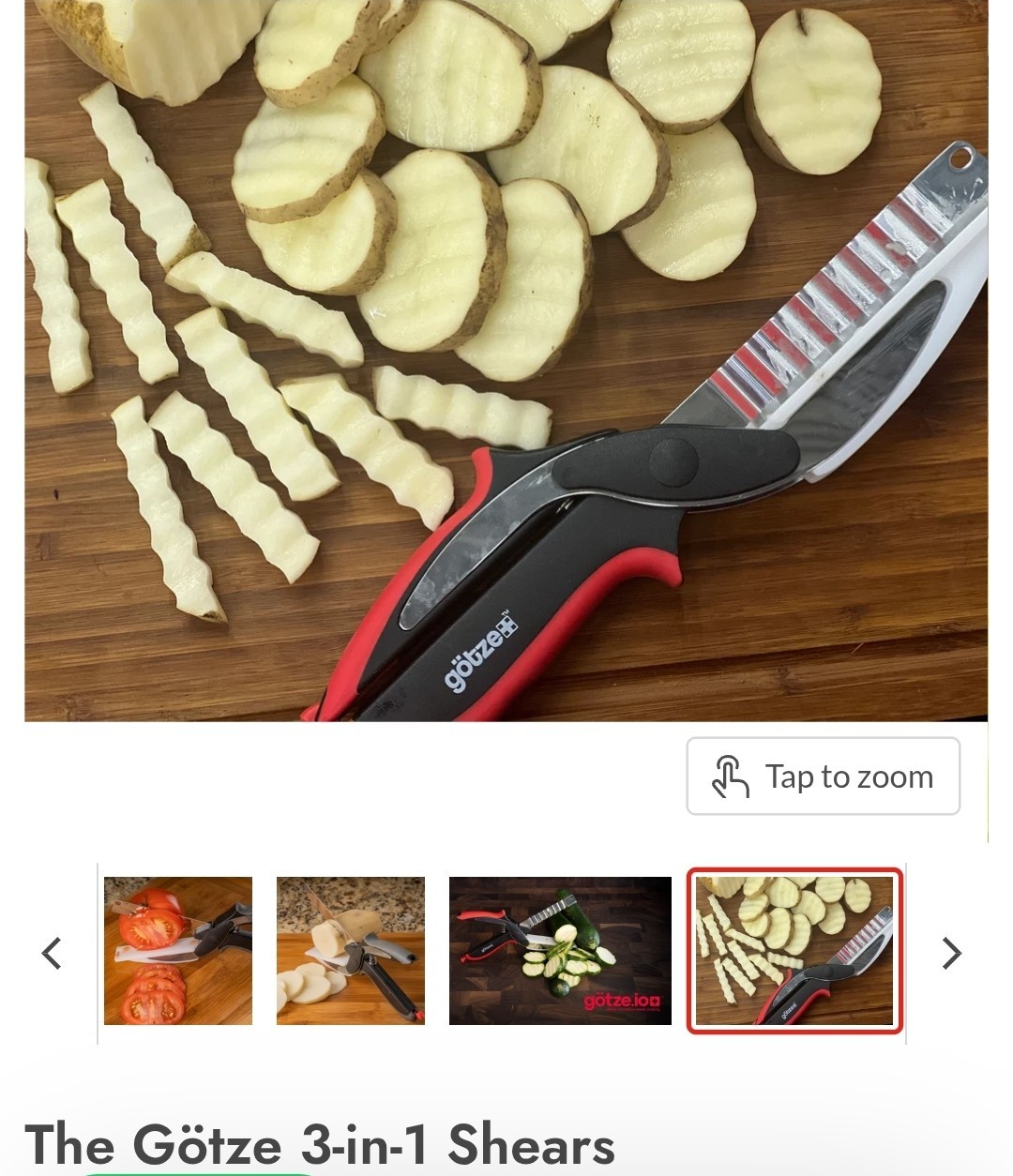 GOTZE 3 IN 1 Shear Set KNIFE & CUTTING BOARD Brand New In Box Sealed