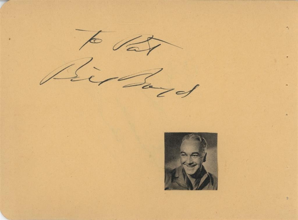 William Boyd- Vintage Signed Album Page