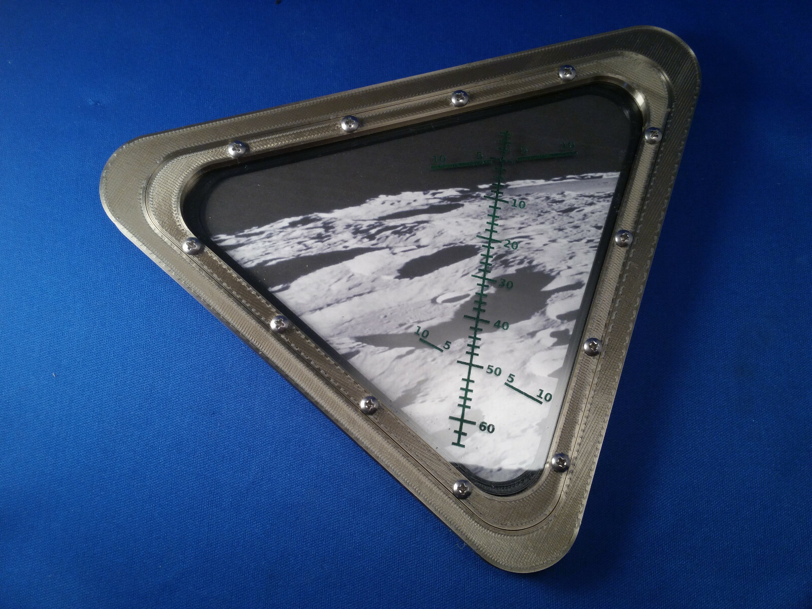 Replica Apollo 11 Lunar Module Window W/Lunar landscape – Neil Armstrong
