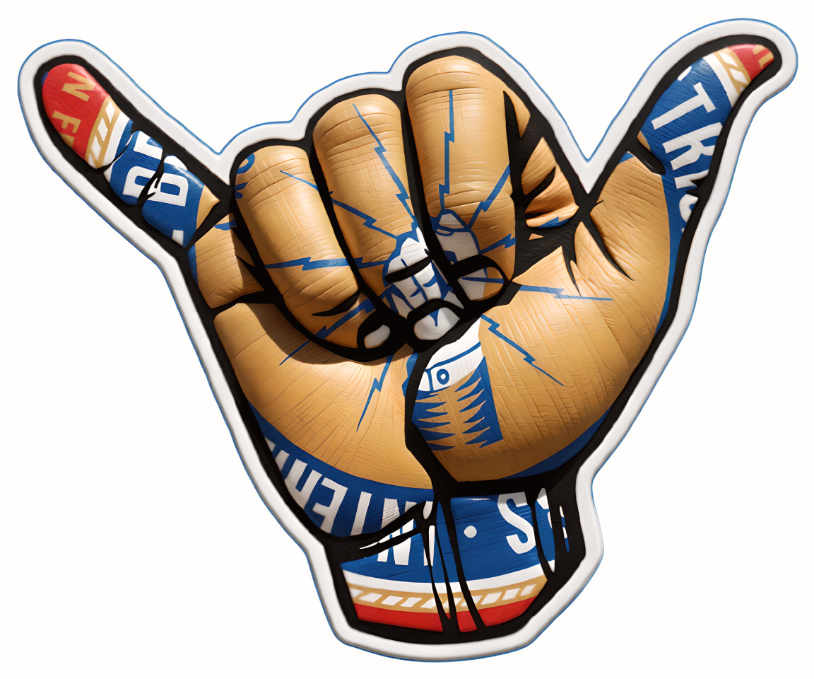 IBEW ⚡WIREMAN ⚡UNION ⚡👉 „Redesigned Hang Loose “ 👈 5 Total 3″ Decal ⚡
