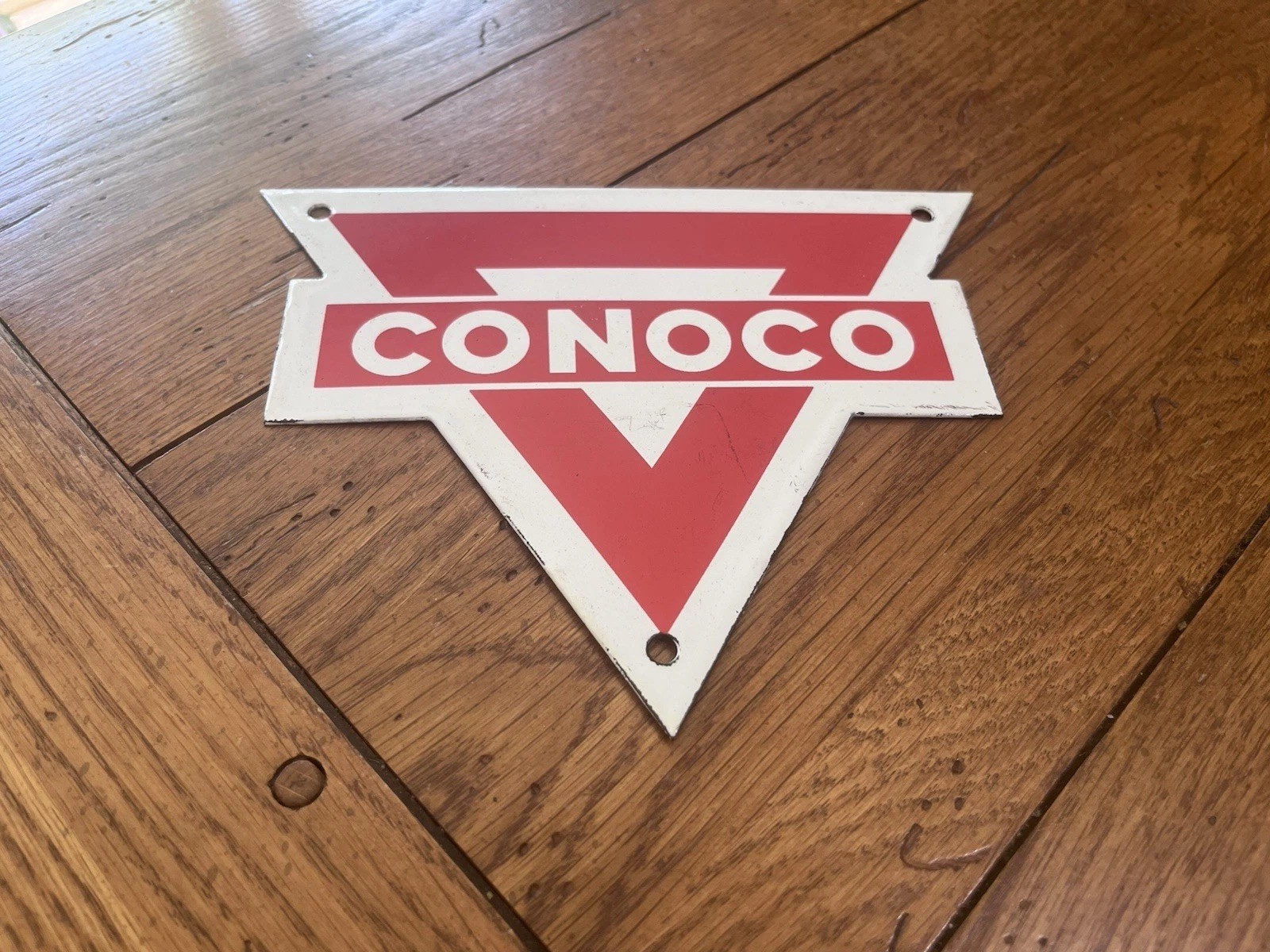 NICE CONOCO OIL GASOLINE PORCELAIN SIGN