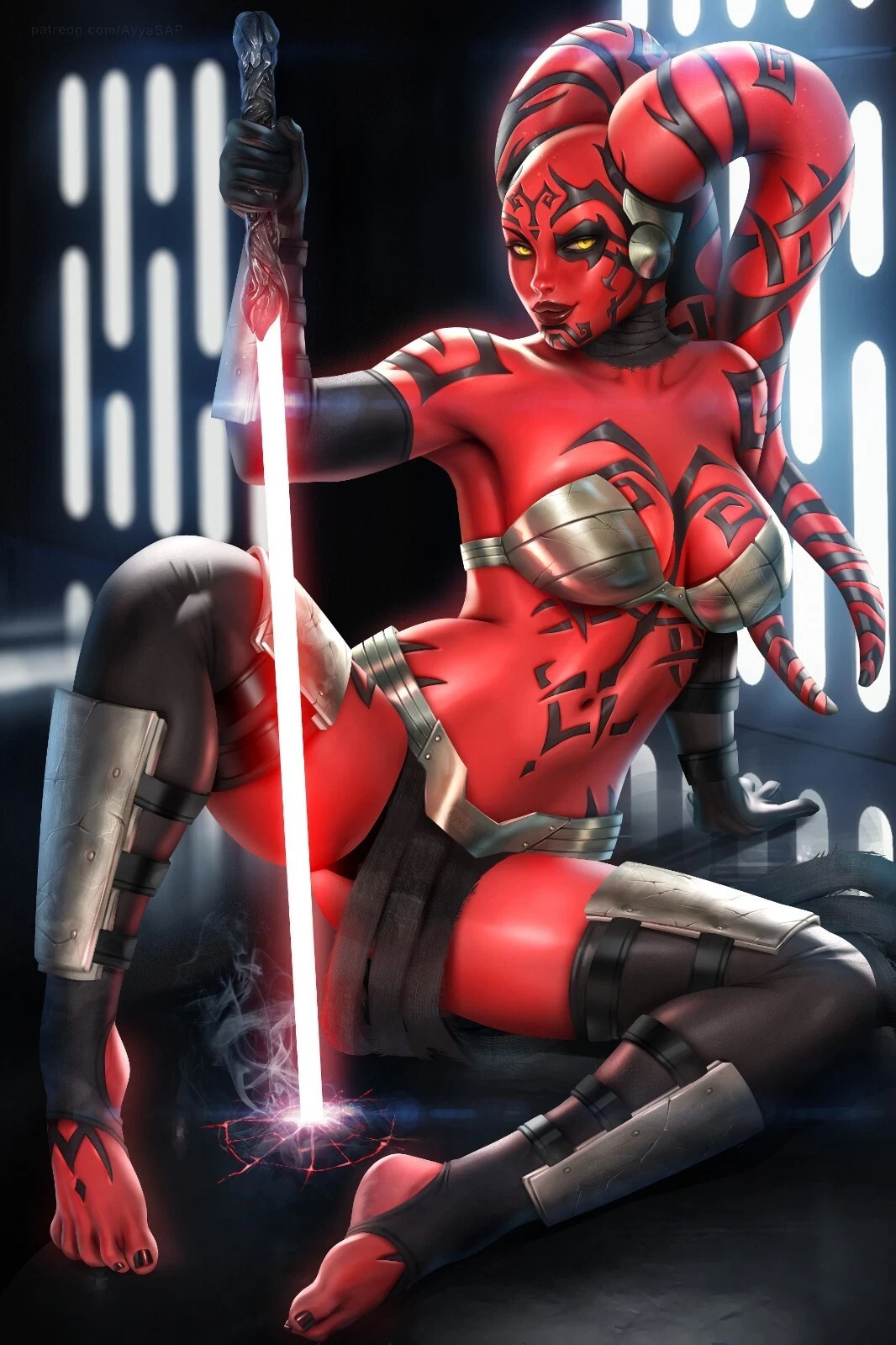 Darth Talon Star Wars Anime Sexy Girl HD | ART POSTER | FRAME & SIZE OPTION