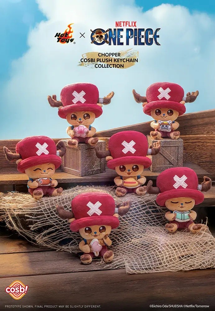 Hot Toys Cosbi Netflix One Piece Chopper Plush Keychain Figure Blind Box