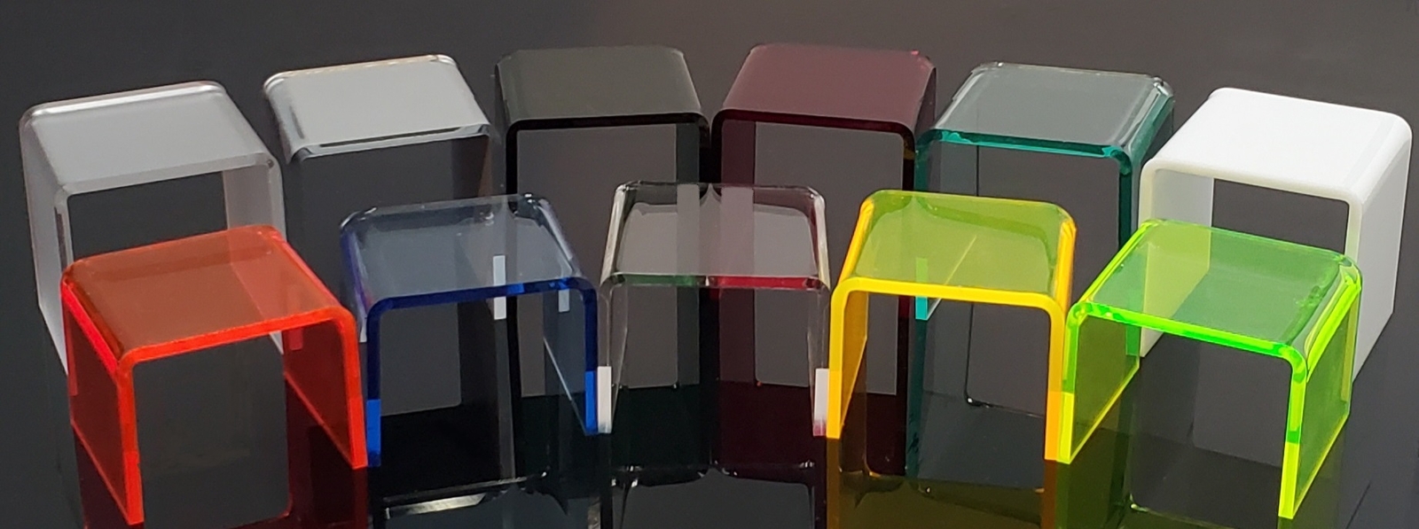 T’z Tagz 4x4x4 Multi-Color Single Unit Acrylic Home Decor or Showcase Riser