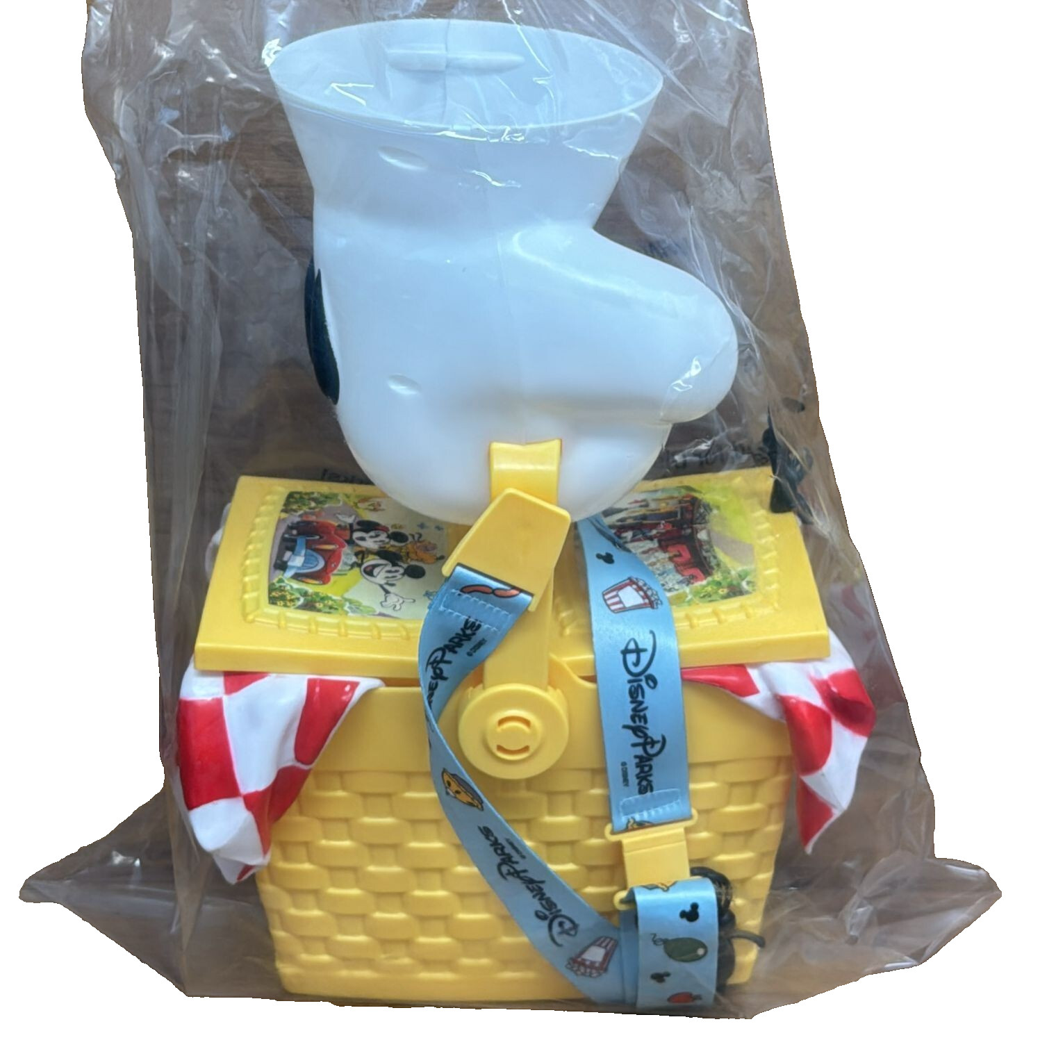 Disney Parks Mickey & Minnie’s Runaway Railway Picnic Basket Popcorn Bucket