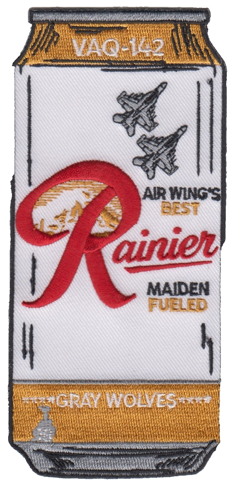 VAQ-142 GRAY WOLVES RAINIER MAIDEN FUELED PATCH