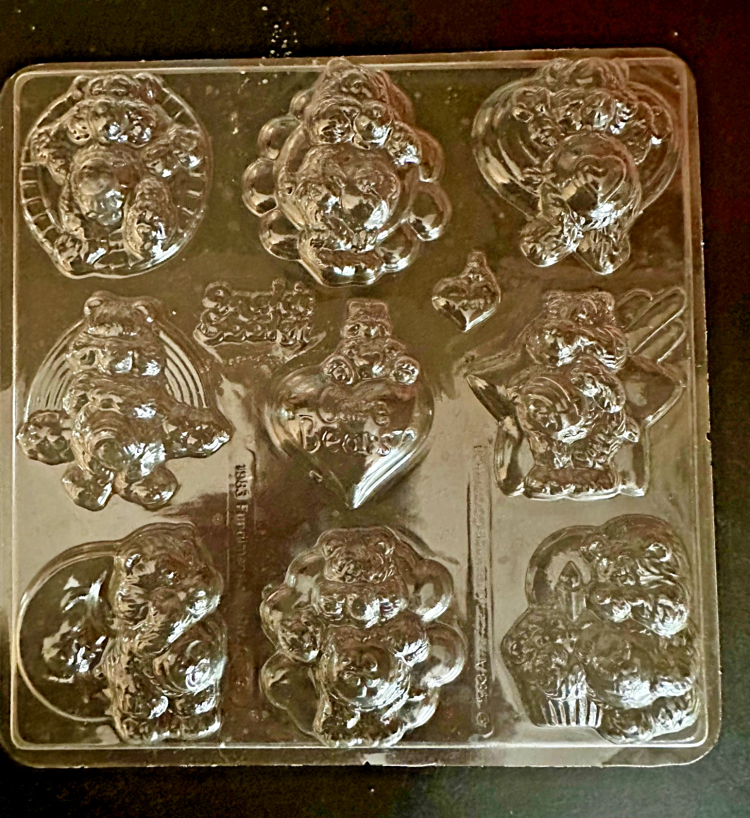 Vintage Sweet Easy Care Bears Chocolate Candy Kit Craft Mold Set 1980s