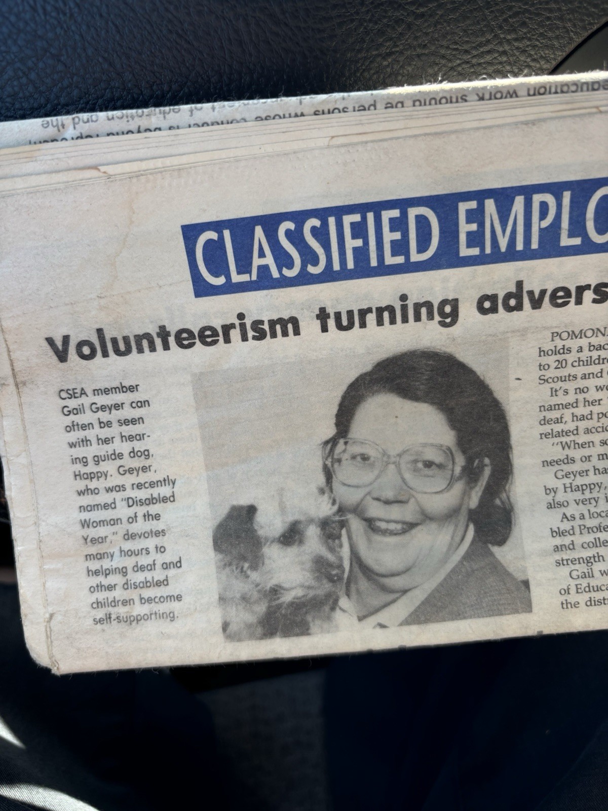 1980s Disabled Woman Of The Year Gail Geyer Archive Of Photograph’s Paperwork +